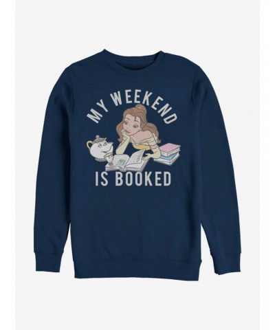 Disney Beauty And The Beast Booked Crew Sweatshirt $12.99 Sweatshirts